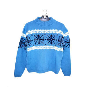 Vintage 80s Jersild Nordic Virgin Wool Sweater Womens Medium Scandinavian Style